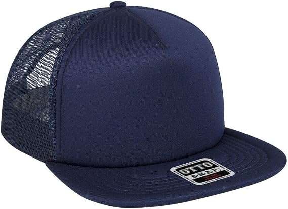 OTTO Foam Front Flat Visor SNAP 5 Panel Mesh Back Trucker Snapback Hat