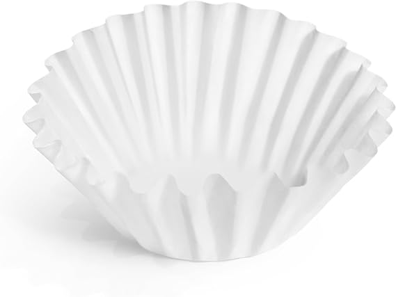Fellow Aiden 50 Count Basket Coffee Filters for 8-12 Cup, Flat Bottom | No Sludge Clean Brew, Sturdy Tear-Resistant Disposable Paper, for Drip & Batch Brewing, Precision Coffee Maker, White