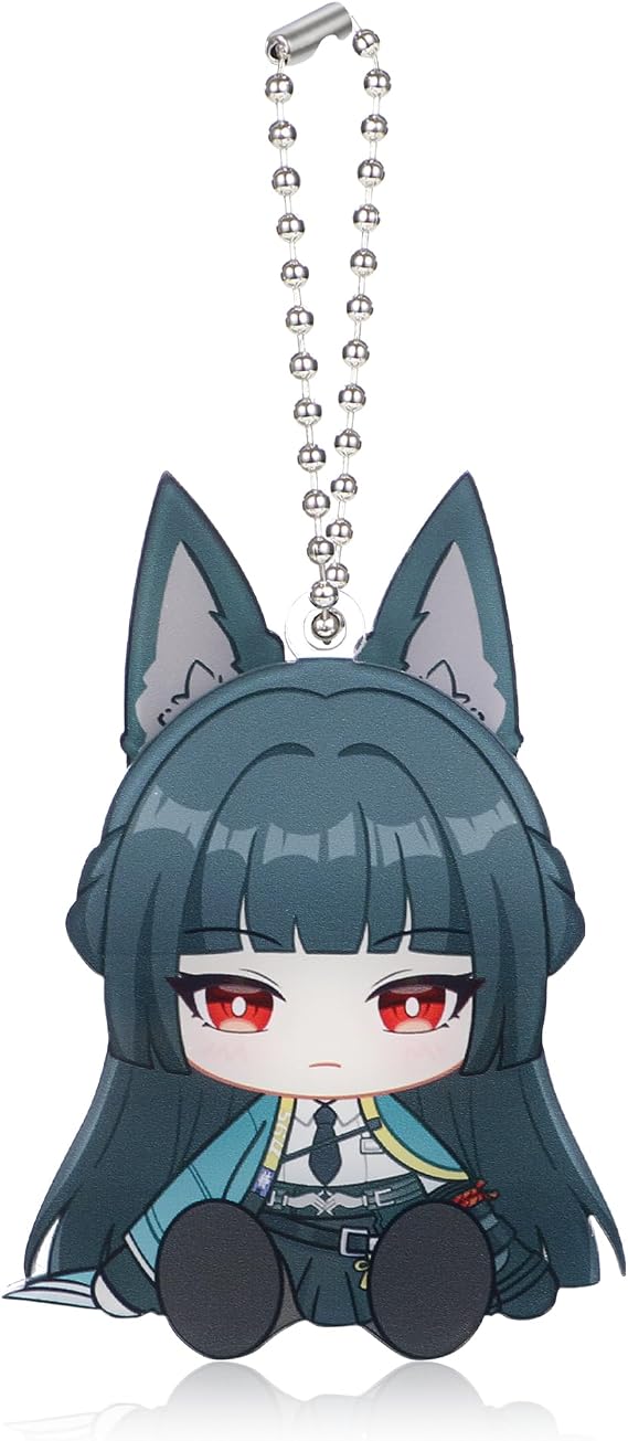 Anime game characters Keychain（ZZZ) - Acrylic, Moveable Tail & Ears,Durable & Lightweight Anime Keychains