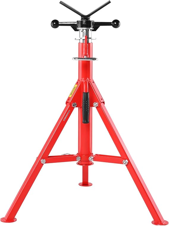 VEVOR Heavy-Duty V-Head Pipe Stand for 1/8"-12" Pipes Supporting