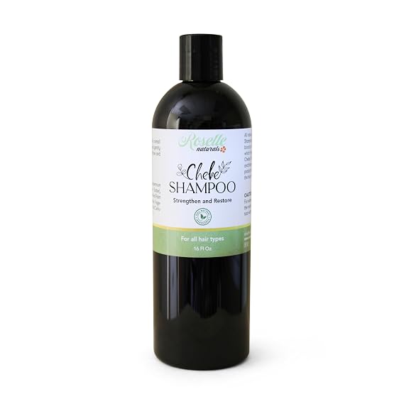 Roselle Naturals Chebe Shampoo for Hair Growth - All Natural Moisturizing Chebe Hair Shampoo - Made with Authentic Chebe Powder for Hair Growth Oil, Chebe Powder Organic Shampoo, 16 Fl Oz