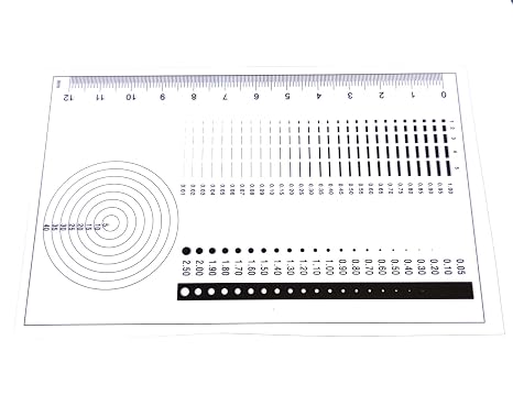 PCB Surface Quality Check Tool SEC Transparency Size Estimation Gauge (1)