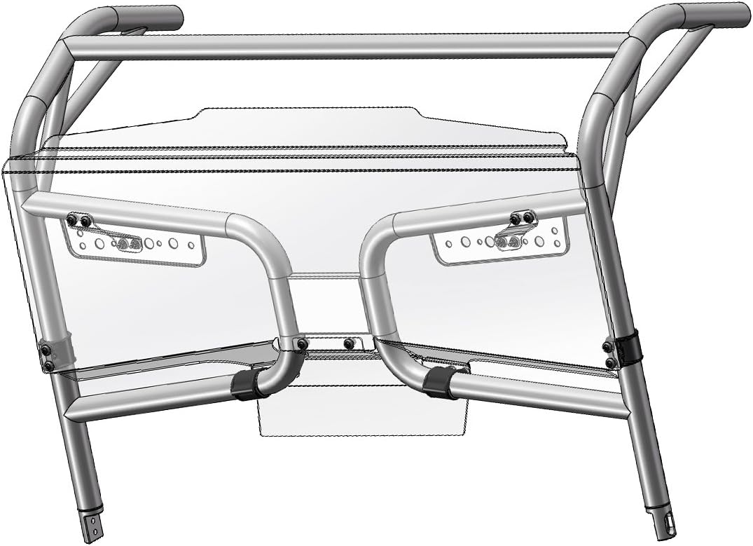 Rear Windshield CFMoto UForce 500 550 800 EPS Tracker 800 2015 to 2019