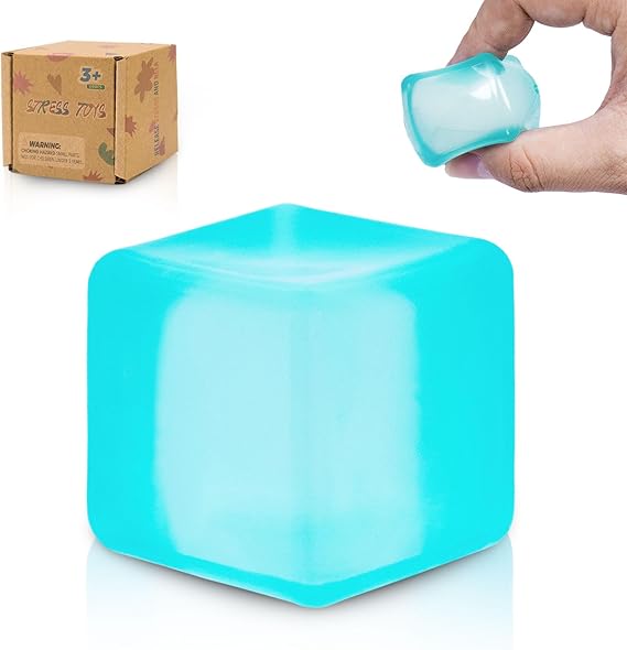 Squeeze Toys Squishy – Soft 1.37in Mini Squishy Fidget Toy with Durable Structure, Small Squeeze Toys for Boys & Girls Age 3+, Suitable for Kids and Adults (Blue)