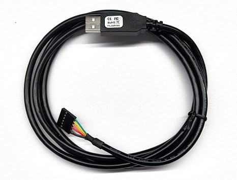 Ftdi Ttl-232r-3v3 Usb To Serial Converter Cable, 3.3v, 6way