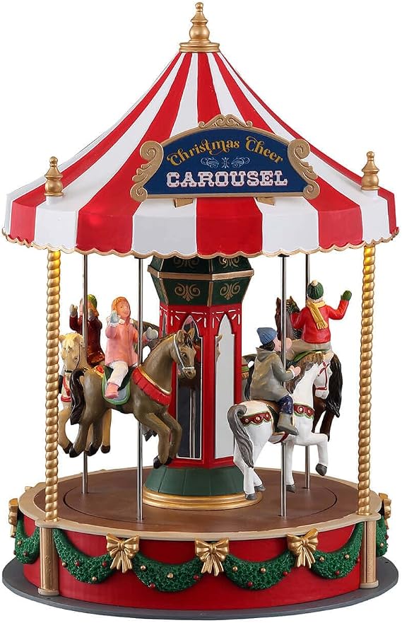 Lemax Christmas Cheer Carousel, Battery Operated (4.5V) #14821