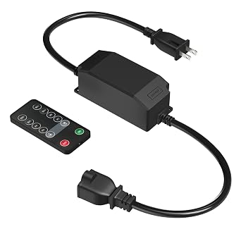 Outdoor Dimmer for Stript Lights, BestCon Light Dimmer with RF Remote Control, Timer Switch and Waterproof, Max Power 240W, Works with Broadlink