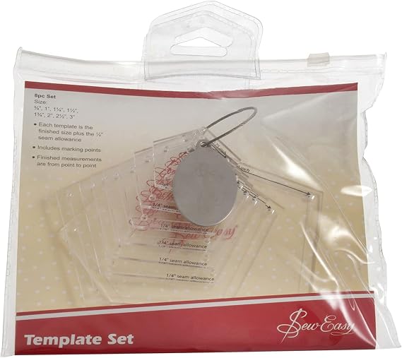 Sew Easy Patchwork Mini Pentagon Template Set