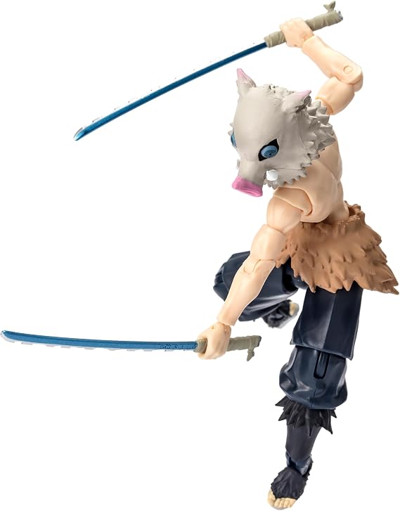 Ultimate Legends - Demon Slayer - Inosuke 5" Action Figure | Demon Slayer Kimetsu No Yaiba 5 Inch Action Figure Ultimate Legends HD - Inosuke Hashibira Masked