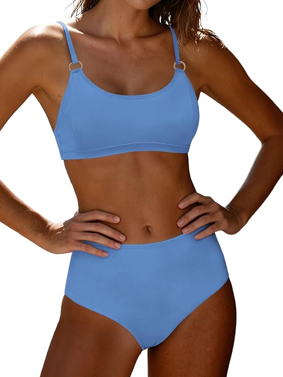 Women's Bikini Set Sexy Bating Suit for Women Adjustable Straps Womens Two-Piece Swimwear High Cut Swimsuit