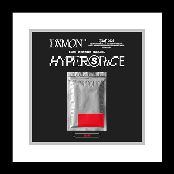 KPOP DXMON Hyperspace 1st Mini Album BLAZE Version CD+1p Folding Poster on Pack+68p PhotoBook+2p PhotoCard+1ea Mini Holder+6p PostCard+1ea Message Card+Tracking Sealed DAIMON
