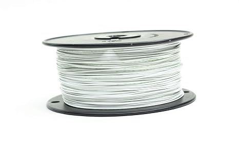 M22759/16-20 Mil-Spec Tefzel Hi-Temp Stranded Wire 20AWG Gauge … (50FT, White)