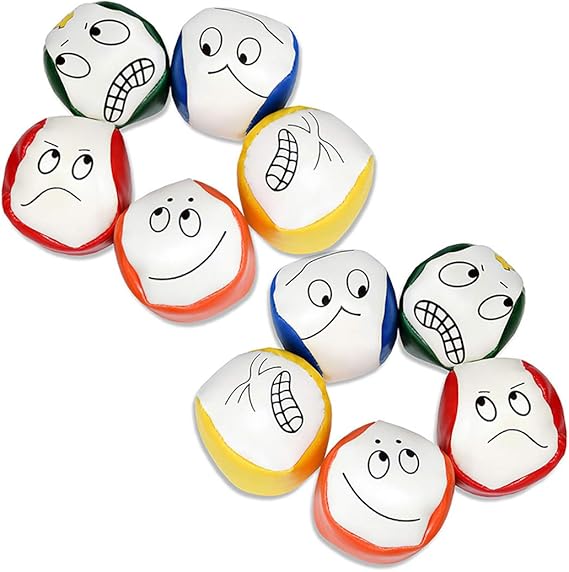 Joyibay Juggling Balls Set for Beginners, 10PCS Mini Juggling Ball Durable and Colorful Juggle Ball Kit Creative Funny Juggle Balls for Juggle Toy Game