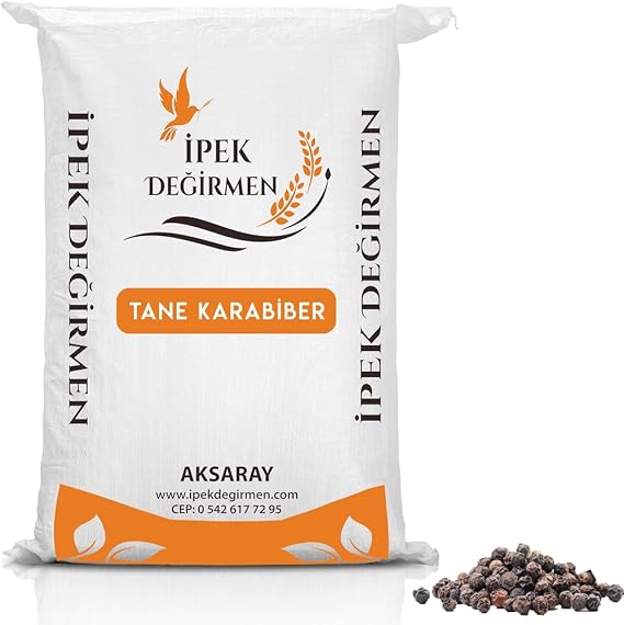 İpek Değirmen Tane Karabiber, 1 Kg, Geleneksel Saf