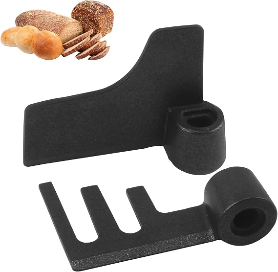 2 Pack Bread Maker Paddle for Panasonic Breadmaker Replacement Non-Stick Teflon Coated Flat & Rye Kneading Mixing Blades Accessories Compatible with SD255/SD256/SD257/SD2501/SDZB2502/SDZB2512/SDZX2522