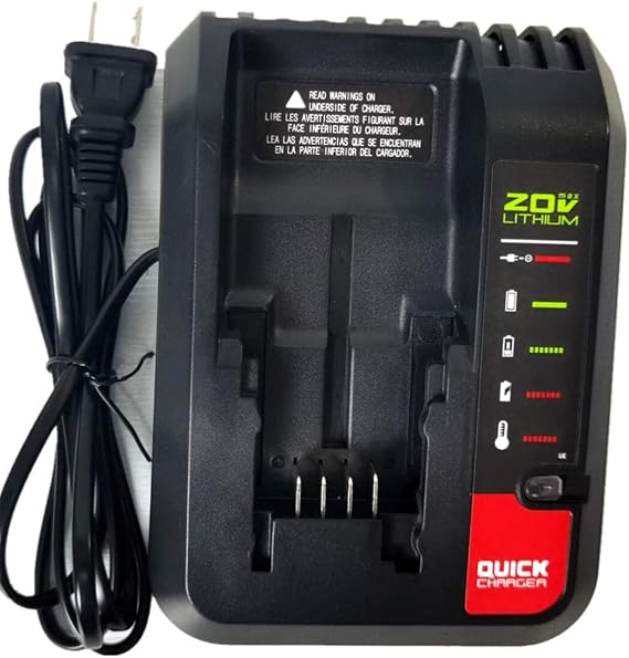 20V Battery Charger PCC692L Replacement for Porter Cable and Black&Decker 20V Max Lithium-ion Charger PCC691 BDCAC202B LCS1620B,Compatible with Battery PCC680L PCC681L PCC682L PCC685L