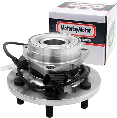 MotorbyMotor 515024 Front Wheel Bearing Hub Assembly 4WD for Chevy Tahoe K1500 K2500 Suburban, GMC Yukon K1500 K2500 Suburban Old Body Style Only, Cadillac Escalade Hub Bearing 6 Lugs wABS 4x4