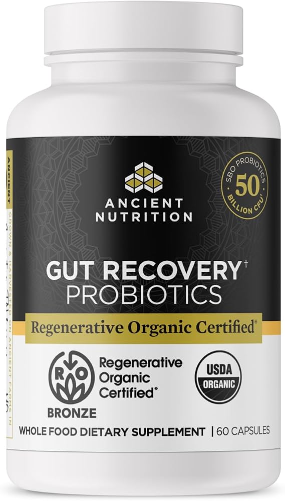 Ancient Nutrition Regenerative Organic Certified Gut Recovery Probiotics