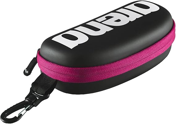 ARENA Unisex Adult Swim Goggle Case for Swimmers Protective Hardcover Carrying Case Clip for Backpacks