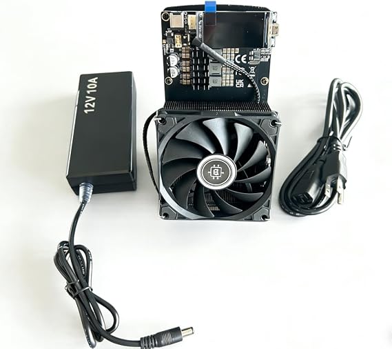 New Upgraded Crypto Solo BTC Miner Nerdqaxe++ 4.8TH/s 75W BM1370 Chips