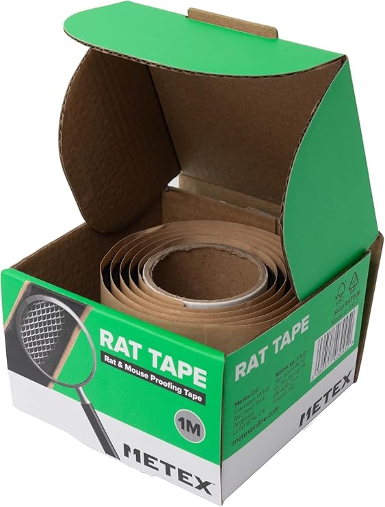*New Item* Metex RatTape, Rat & Mouse Proofing Tape - 1m Roll, Black