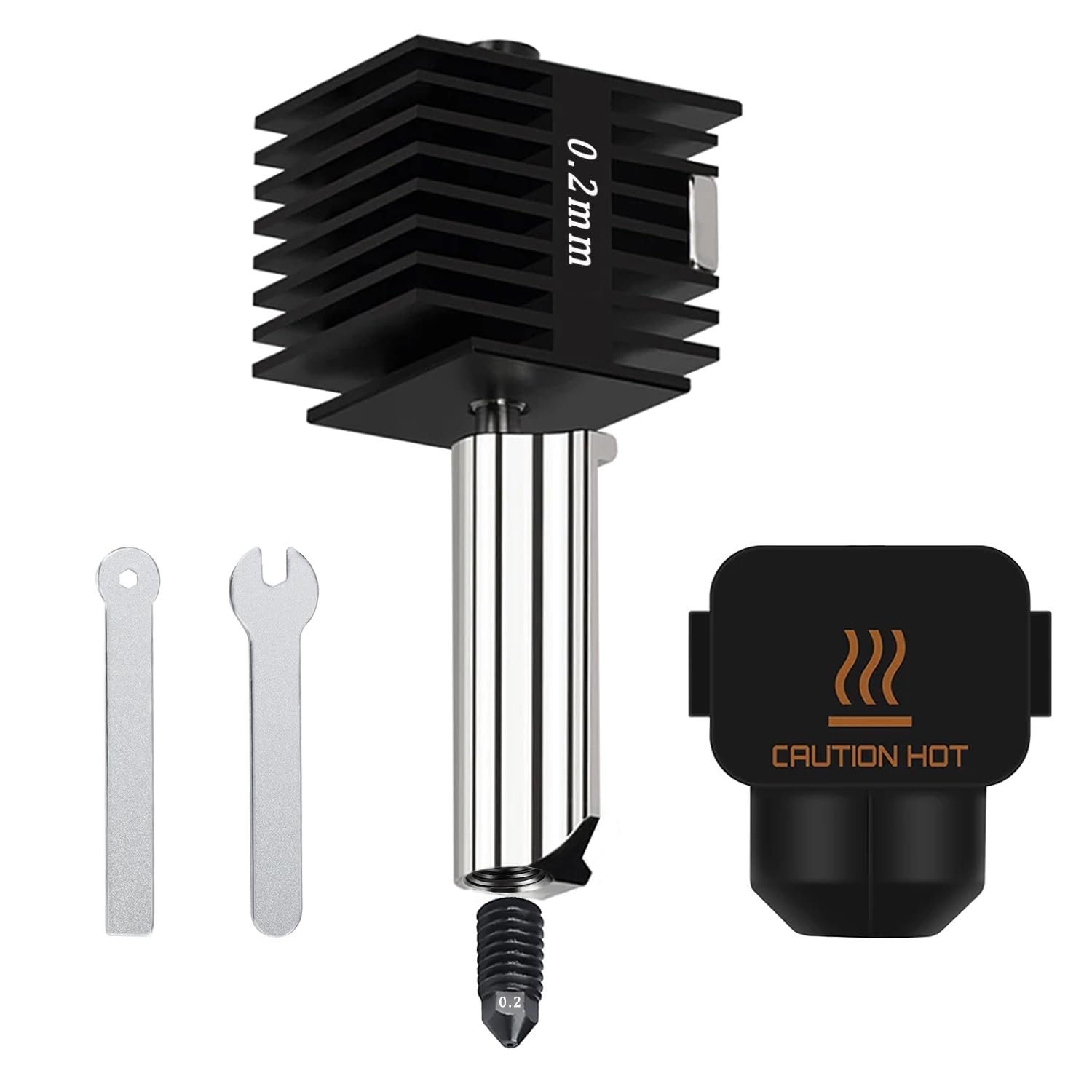 0.2mm Bambu Lab A1/A1 Mini Hotend, 3D Printer Parts Replacement Print Head for Bambu Lab A1/A1 Mini 3D Printer