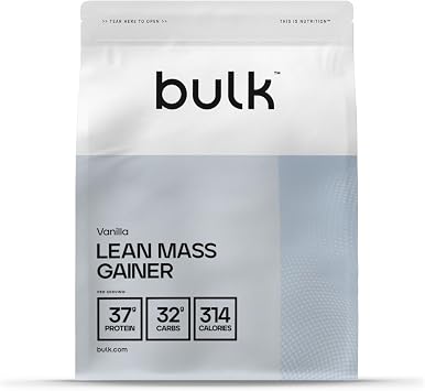 Bulk Lean Mass Gainer, Protein Shake, Vanilla, 2.5 kg, Packaging May Vary
