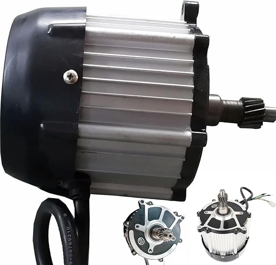 3900RPM Electric Tricycle Motor 500W-1800W Electric Tricycle Rickshaw Motor 48V / 60V / 72V 5-Hole 16-Tooth Motor, Brushless DC Motor with Permanent Magnet for DIY Electric Bicycles