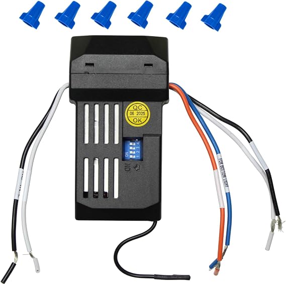 UC7067RC Remote Receiver for Hampton Bay Ceiling Fans & More, 7067YG-01H(6+5), Up & Down Light Control UC7067YGM