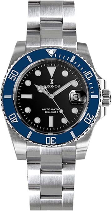 TACTICAL FROG Cronos L6045 40mm Dive Watch 9015 Automatic Movement Men Watches Sapphire Glass Diver 200M