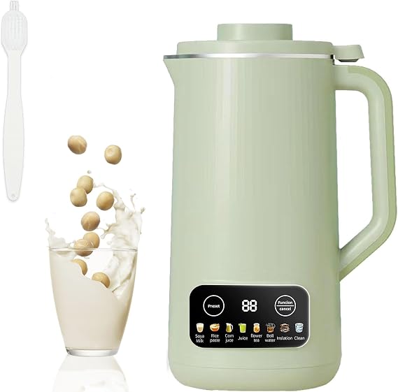 Nut Milk Maker, 800ML Multi Soy Milk Maker Machine, Automatic Almond Milk Machine with Delay Start/Keep Warm/Self-Cleaning/Free Filtering, 12 Hours Timer, 60dB Low Noise, for Home Kitchens