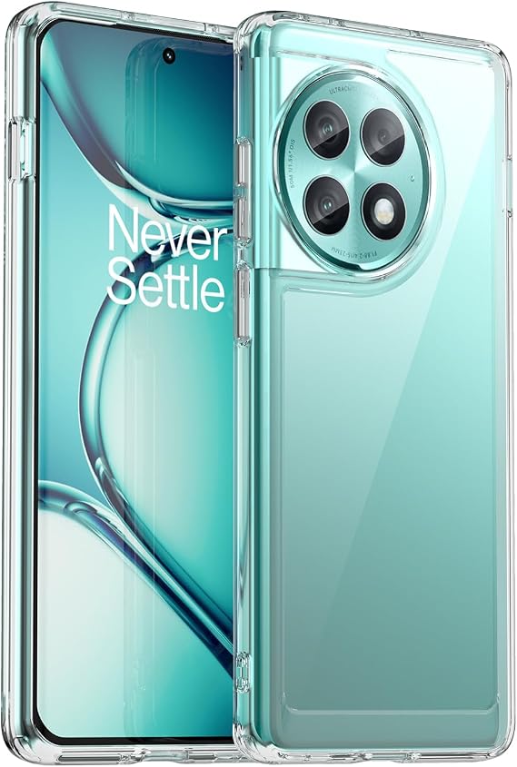 For OnePlus Ace 2 Pro Case, Lightweight Acrylic + TPU Material YCJDP Non-Yellowing, Fall Prevention, Abrasion Resistant, Waterproof, Anti-Fingerprint, Better Anti-Slip, Anti-Scratch, Strap Hole,