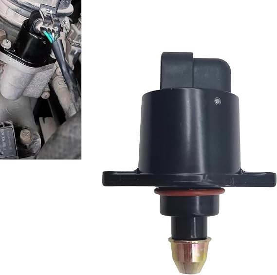 Car Idle Air Control Valve, Fuel Injection Idle Stepper Motor, IAC Throttle Response Controller Replacement Parts #90380 10526 90325864, Compatible with King Kong (Black)