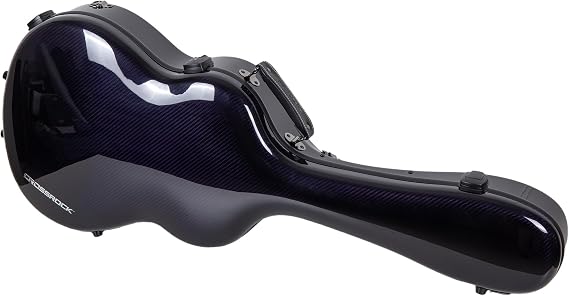 Crossrock Air Carbon 4/4 Classical Guitar Flight Case 3K Twill Weave Carbon Fiber in Regal Amethyst Purple Carbon Fiber TSA Lock & Ergonomic System Lab-Tested Impact Resistance