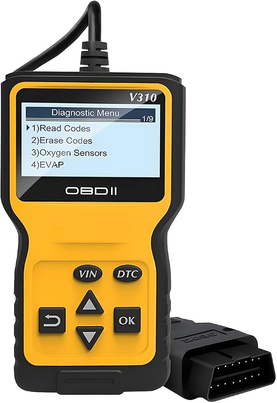 OBD2 Car Scanner Diagnostic Tool, Vehicle Engine Fault Code Reader CAN Diagnostic Scan Tool, Check Automotive Engine Light Emission Monitor Status, Universal for SUV RV Truck