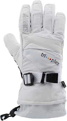 Swany Junior X-Change Sports Moisture-Wicking Quick-Drying Warm Durable Flexible Leather Winter Gloves