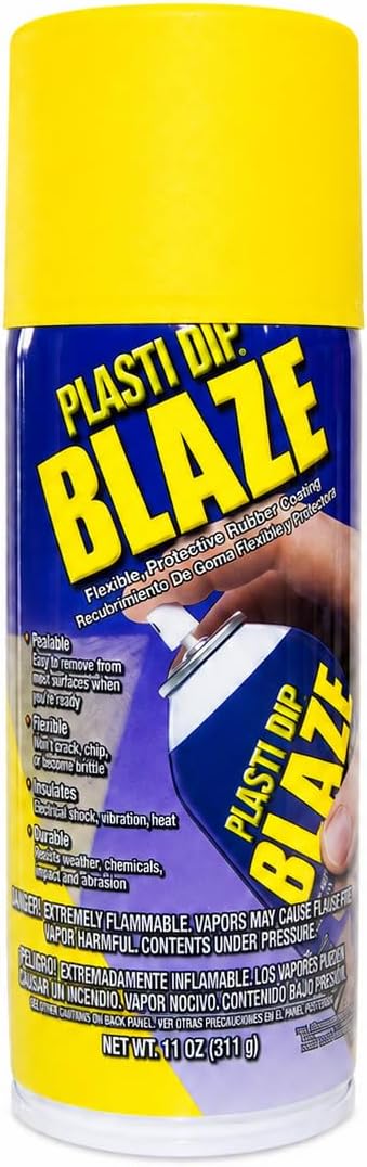 PLASTI DIP 11222-6 Yellow Rubber Coating, 11 oz