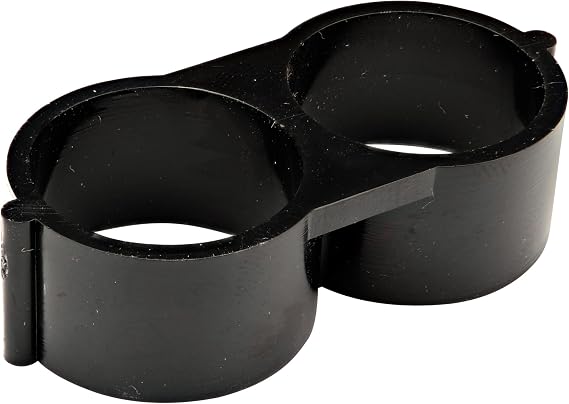 Raindrip R301CT Compression End Clamp Fitting, Fits 1/2-Inch - 5/8-Inch Tubing, in a Figure 8 Design, 5-Pack Blister Card, for Drip Irrigation Supply Tubing, Dripline, Drip Systems, Black