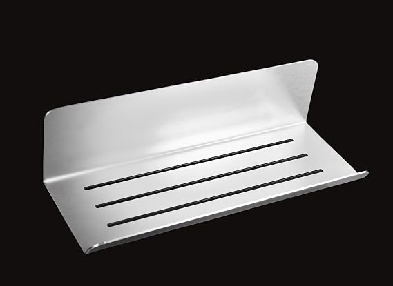 DELTAHOME Paslanmaz Çelik 24cm Duş Rafı Kendinen Yapışkanlı Kolay Montaj | Paslanmaz Çelik 304 Kalite - INOX
