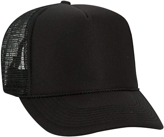 OTTO Polyester Foam Front 5 Panel High Crown Mesh Back Trucker Hat