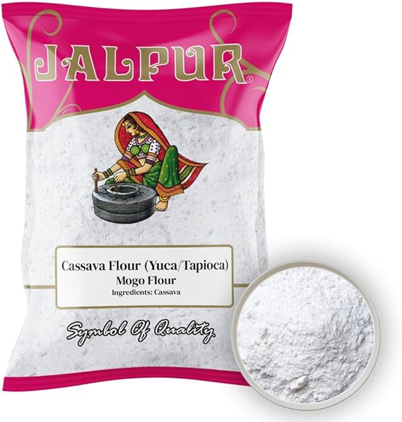 Jalpur Cassava Flour (Mogo) 100g |Wheat Alternative for Breads, Cakes, Tortillas & More | Neutral Taste, Smooth Texture | Ideal for Indian & Global Recipes | Vegan-Friendly