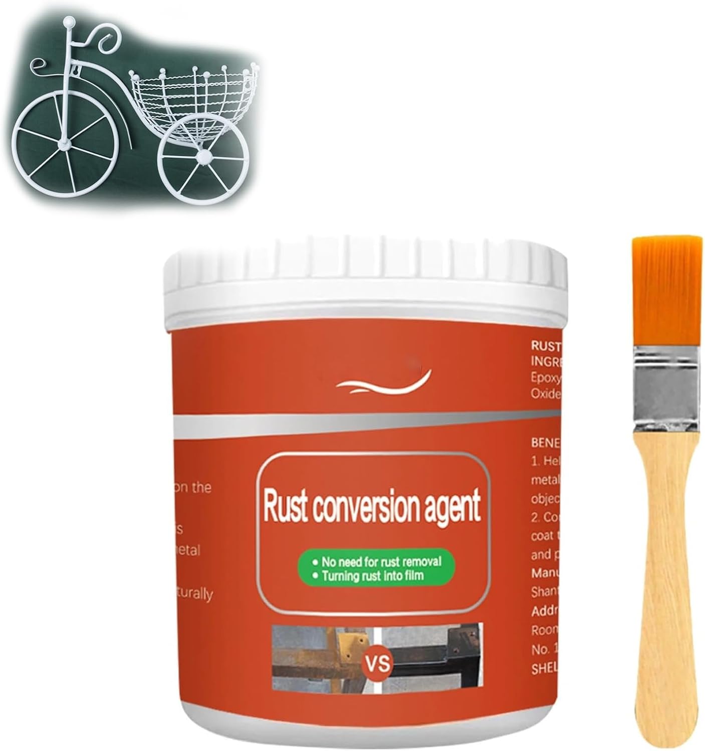 Proanox Paint for Metal, Proanox Enamel, Esmalte Proanax Para Metal with Brush, Multipurpose Instant Rust Remover for Metal, Long Lasting Protection White, 10.58 oz  300 g