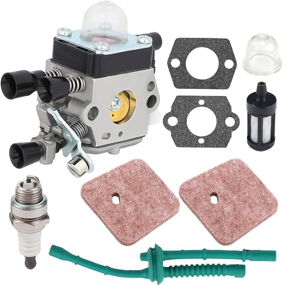 HS45 Carburetor for Stihl FS55R FS45 FS38 FS46 FS55RC Hedge Trimmer | Fits FS 38 FS55 FS 45 HL45 FS46C KM55 FS45C FS55C Weed Eater,Replace C1Q-S97 C1Q-S186
