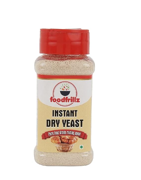foodfrillz Instant Dry Yeast 100 g Active Dry Yeast for Baking Bread Making Raising Dough