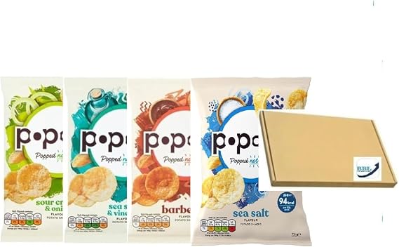 Pop Chip Mixed Case 23G (Pack Of 24) | 4 Flavours | 6 Of Each Flavour