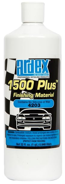Ardex 1500 Plus Finishing Material | Designed for All Automotive finishes; Clear Coat Mark Repair, Foam pad Buffer, Silica Free Compound, Superior Cutting Power, 32 oz