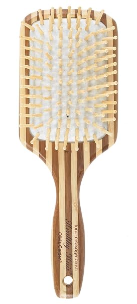 Olivia Garden Healthy Hair Eco-Friendly Bamboo Ionic Massage Hair Brush HH-4 (Paddle Large)