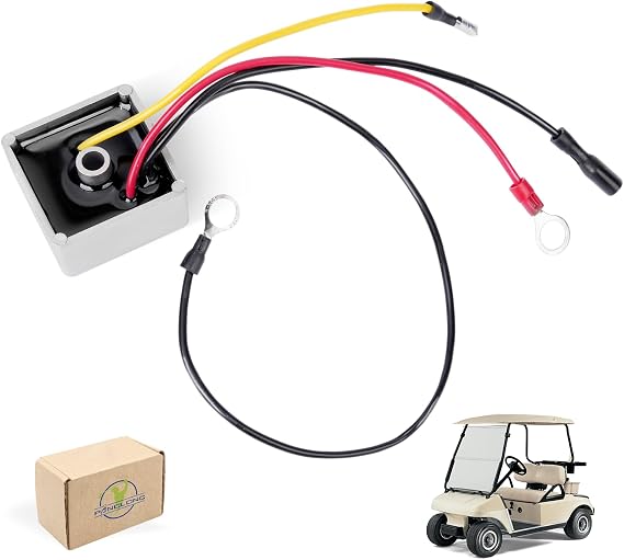 Panglong Voltage Regulator Rectifier, Club Car Voltage Regulator Replacement, Suitable for 1992-Up Club Car DS & Carryall Gas Golf Cart, Replace OEM# #1027101-01, 1015777 - EPIGC113,1015777, 102711201