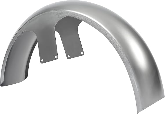KUAFU Motorcycle 26" Wrapped Front Fender Compatible with Harley Touring Road King Road Glide Electra Glide Street Glide Custom Bagger Steel Unpainted