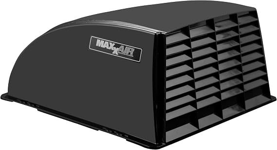 MAXXAIR Maxx I+ Vent Cover for RV Roof Vents - Sleek, Updated Design, Easy Installation, Zero-Leak Protection, Compatible with Many Popular Roof Vents, Black (00-933052) | Compatible with many popular 14 x 14 in roof vents, sleek updated design, easy installation, model 00-933052